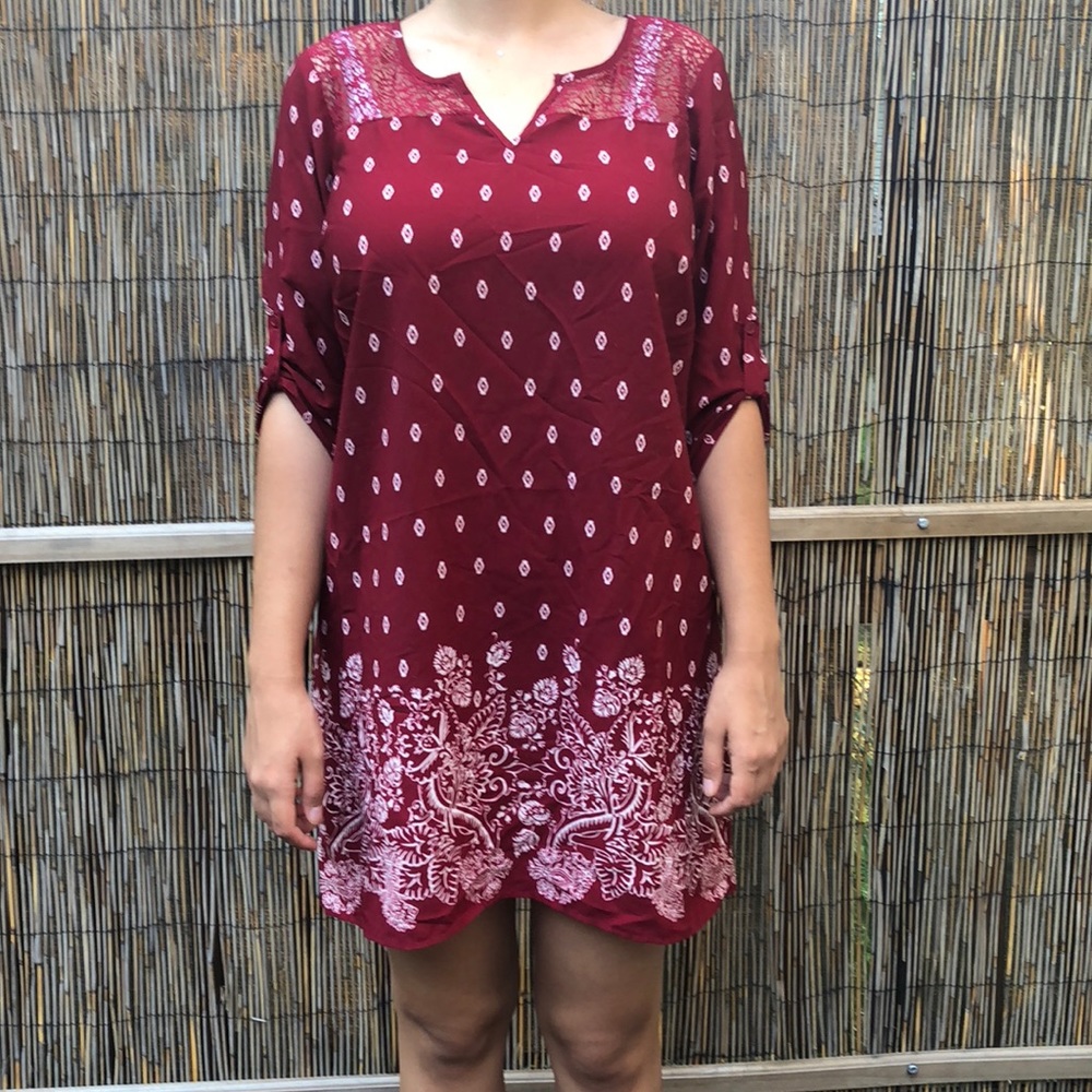 Rue21 Summer Burgundy Dress